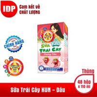 Sữa Trái Cây Kun Hộp Dâu Thùng 48 hộp x 110ml