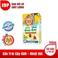 Sữa Trái Cây KUN Nhiệt Đới Thùng 48 Hộp x 110ml