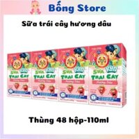Sữa trái cây KUN vị dâu thùng 48 hộp x 110ml