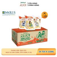 Sữa trái cây Nuvi vị cam túi 110ml