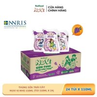 Sữa trái cây Nuvi vị nho túi 110ml