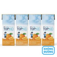 Sữa Trái Cây TH True Juice Milk Topkid Hương Cam Lốc 4 Hộp 180ml