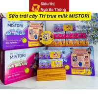 Sữa Trái Cây TH True Milk Mistori Vị Nho/Cam/Dâu - Thùng 48 Hộp x 110ml (Có Thẻ Đổi Quà)