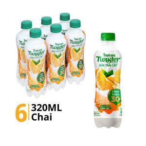 Sữa trái cây Twister hương cam - Lốc 6 chai 290ml