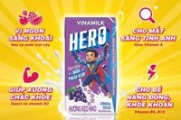 Sữa trái cây Vinamilk Hero kẹo nho hộp 110ml – vỉ 4 hộp