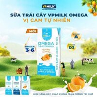 Sữa trái cây VPMILK Omega vị cam tự nhiên hộp 110ml/180ml