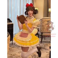 Sữa trứng nhỏ Sun dễ thương thuần khiết khao khát trang phục hầu gái váy Lolita