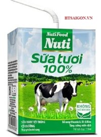 SỮA TƯƠI 100% NUTI CÓ ĐƯỜNG 110ML