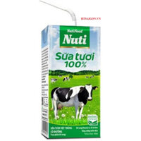 SỮA TƯƠI 100% NUTI CÓ ĐƯỜNG 180ML