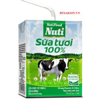 SỮA TƯƠI 100% NUTI CÓ ĐƯỜNG 110ML