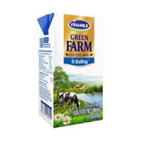 Sữa Tươi 100% Tiệt Trùng Ít Đường, Green Farm, Pasteurised Milk, Less Sugar (110ml) - VINAMILK