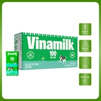 Sữa tươi 100% tiệt trùng Vinamilk - Thùng 48 hộp 110ml/180ml có đường