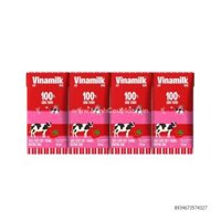 Sữa Tươi 100% Tiệt Trùng Vinamilk Có Đường hương dâu 110ml