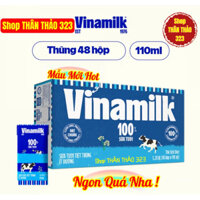 Sữa Tươi 100% Vinamilk Có Đường Thùng 48 hộp x 110ml