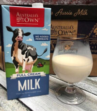 Sữa Tươi Australia’s Own Milk Nguyên Kem Hộp 1 Lít – thùng 12 hộp nhập khẩu nguyên thùng