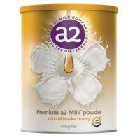SỮA TƯƠI BỘT A2 PREMIUM POWDER WITH MANUKA MẬT ONG 400G ÚC (Lon)