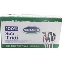 Sữa tươi có đường tiệt trùng vinamilk hộp 110ml