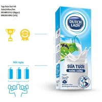 Sữa tươi Cô Gái Hà Lan không đường 180ml x 48 hộp