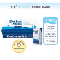 Sữa tươi Đà lạt Milk 110ml Có đường[Rẻ Vô địch]