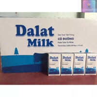Sữa Tươi ĐÀ LẠT MILK Có Đường 110ML (THÙNG 48 HỘP 110ML/HỘP)