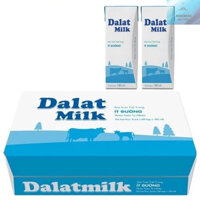 Sữa tươi ĐÀ LẠT MILK Ít Đường 180ML (THÙNG 48 HỘP 180ML/HỘP)