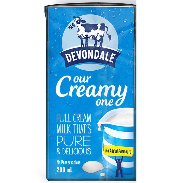 Sữa tươi Devondale Full Cream 200ml