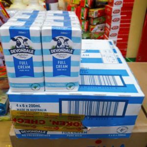 Sữa tươi Devondale nguyên kem - hộp 200ml (24 hộp/thùng)
