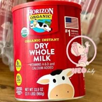 Sữa tươi HORIZON ORGANIC Dry Whole Milk nguyên kem dạng bột 870g