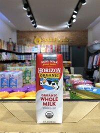 Sữa tươi Horizon Organic Mỹ 236ml – Nguyên Kem – Hộp