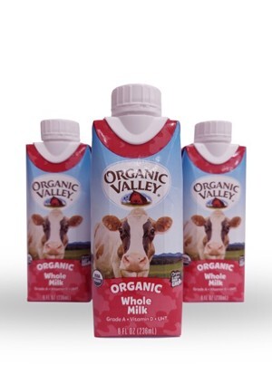 Sữa tươi ít béo Organic Valley - 236ml