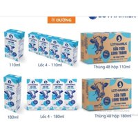 Sữa tươi ít đường Long Thành 110ml thùng 48 hộp