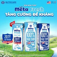 Sữa tươi Meta Fresh Lợi Khuẩn 180ml (Lốc 4 hộp)