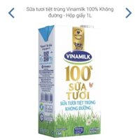 sữa tươi nguyên chất 100% hộp 1L. thùng 12h