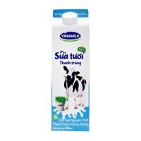 Sữa Tươi Nguyên Chất Thanh Trùng Không Đường Vinamilk Hộp 900ml