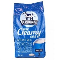 Sữa tươi nguyên kem dạng bột Devondale Instant Milk Powder Full Cream của Úc gói 1kg