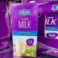 Sữa Tươi Nguyên Kem Emborg Đan Mạch 1 lít thùng 12 hộp