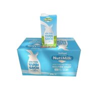 Sữa tươi Nuti 1 lít lạt - Thùng 12 hộp