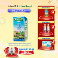 Sữa tươi Nutimilk 100 điểm - Sữa tươi tiệt trùng ít đường - Sữa tươi chuẩn cao thế giới với 35g Đạm và 40g Béo (Hộp 1 lít)