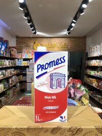 Sữa tươi Promess 1L Pháp – Nguyên kem – Thùng 6 hộp
