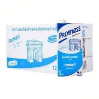 SỮA TƯƠI PROMESS LOW FAT/ ÍT BÉO KHÔNG ĐƯỜNG thùng 6 hộp 1L