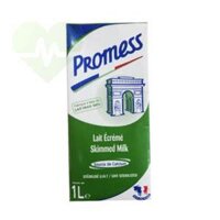 Sữa tươi tách béo Promess Skim hộp 1L nhập khẩu Pháp