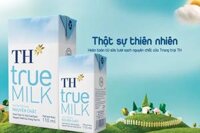 Sữa tươi TH nguyên chất hộp 110ml – vỉ 4 hộp