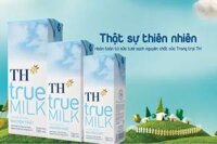 Sữa tươi TH nguyên chất hộp 180ml – vỉ 4 hộp