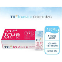 Sữa tươi TH tiệt trùng hương dâu 180ml