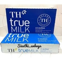 Sữa Tươi TH True Milk 48 hộp x 110ml Ít Đường/Có Đường