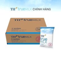 Sữa Tươi TH True Milk Ít Đường - Sữa Tươi Nguyên Chất Túi 220ml