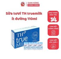 Sữa tươi TH True Milk ít đường 110ml - SHOP BABY THU CẦM