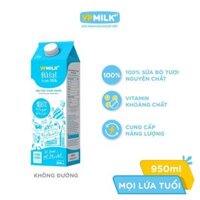 Sữa Tươi Thanh Trùng Đà Lạt True Milk không đường (Hộp Giấy) -CHỈ GIAO HÀNG TẠI HCM và NỘI THÀNH HÀ NỘI