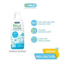 Sữa Tươi Thanh Trùng Đà Lạt True Milk không đường/ít đường (200ml/450ml/950ml) -CHỈ GIAO HÀNG TẠI HCM và NỘI THÀNH HÀ NỘI