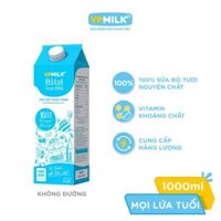 Sữa Tươi Thanh Trùng Đà Lạt True Milk không đường (Hộp Giấy) -CHỈ GIAO HÀNG TẠI HCM và NỘI THÀNH